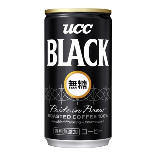 ブラック無糖 BLACK UCC 缶コーヒー185ml×30本